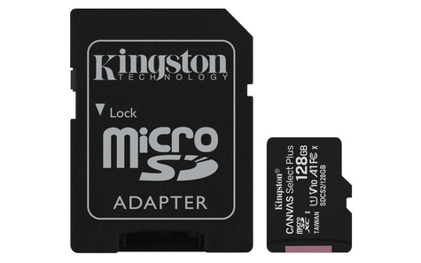 Kingston SDXC Card Micro 128GB UHS-I Canvas Select