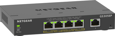 Netgear 5PT GE PLUS SWCH W/ POE+