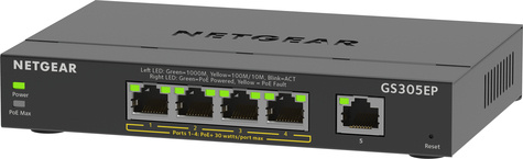 Netgear 5PT GE PLUS SWCH W/ POE+
