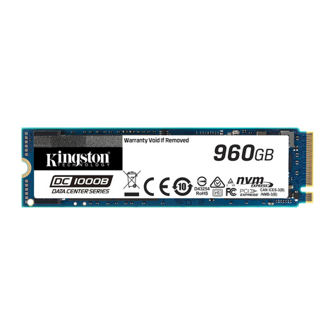 Kingston SSD 960GB Kingston 2,5" (6.4cm) NVMe    DC1000B retail