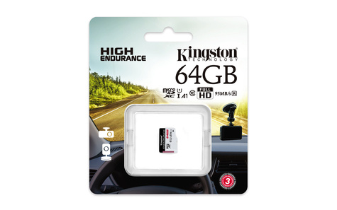 Kingston SD MicroSD Card  64GB Kingston SDXC High Endurance (Class1) retail