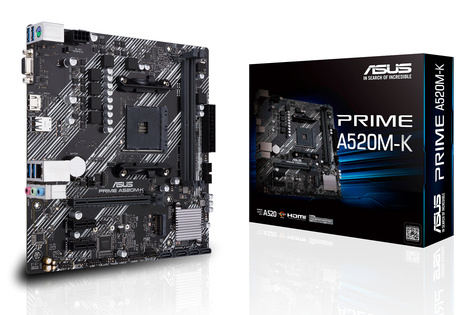 Asus PRIME A520M-K                    (AMD,AM4,DDR4,mATX)