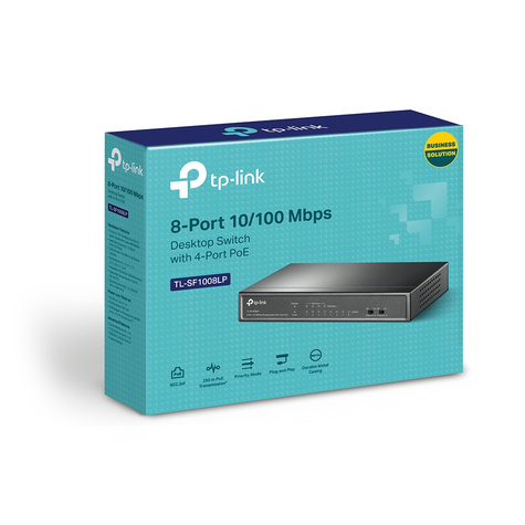 TP-Link 8-Port 10/100 Mbps Desktop Switch - with 4-Port PoE