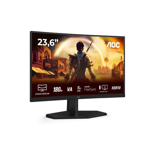 AOC G4 Series - 23.6 inch - 1920x1080 - Curved - Full HD LED  - 180hz