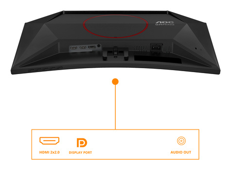 AOC G4 Series - 23.6 inch - 1920x1080 - Curved - Full HD LED  - 180hz