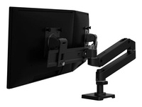 Ergotron LX Pro Series monitor mounting kit up to 27 inch Desk Black