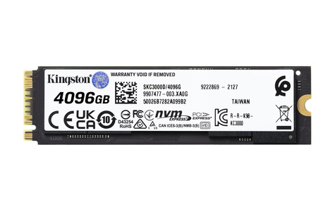 Kingston Technology KC3000 M.2 4,1 TB PCI Express 4.0 3D TLC NVMe
