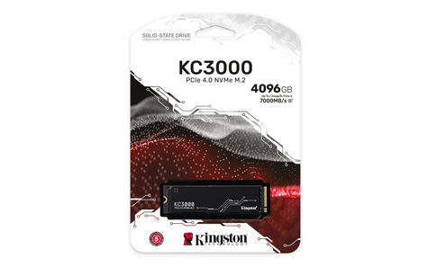 Kingston Technology KC3000 M.2 4,1 TB PCI Express 4.0 3D TLC NVMe