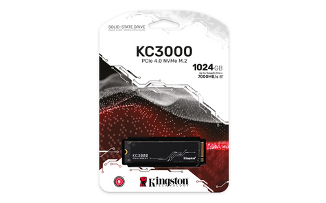 Kingston SSD    1TB Kingston M.2  PCI-E   NVMe    KC3000