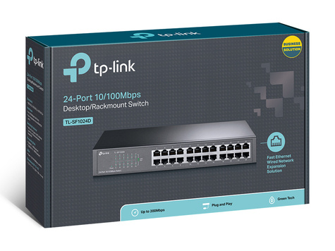 TP-Link TL-SF1024D - switch - 24 poorten
