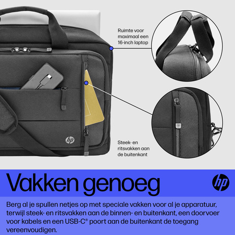 HP 16 inch Renew Executive Laptop Bag - Black