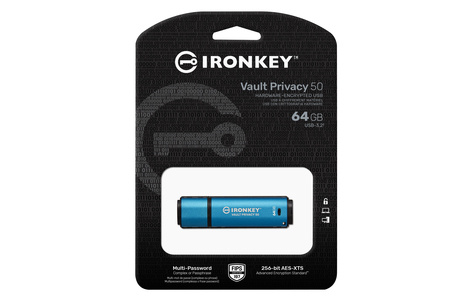 Kingston USB-Stick  64GB Kingston IronKey Vault Privacy 50 AES-256 retail