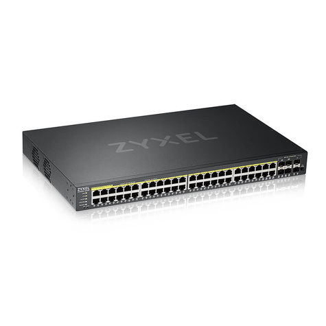 ZyXel Switch 50x GE GS2220-50HP 44Port+ 4xSFP/Rj45+