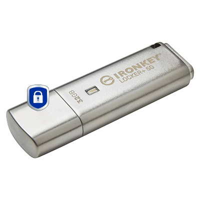 Kingston 32GB Kingston Technology IronKey Locker+ 50 USB Type-A, 3,2 Gen