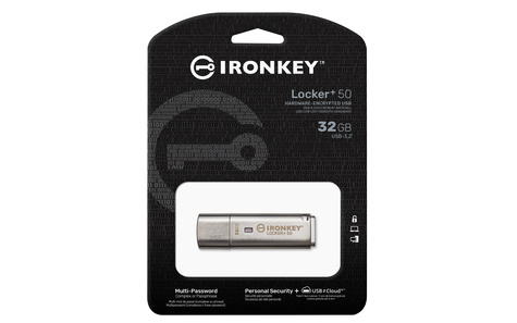 Kingston 32GB Kingston Technology IronKey Locker+ 50 USB Type-A, 3,2 Gen