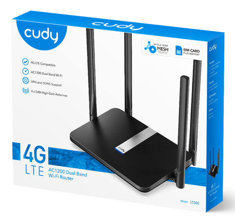 Cudy LT500 4PSW AC1200 Wi-Fi Mesh 300Mbps 4G LTE