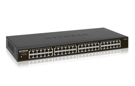 Netgear 48PT GIGE UNMANAGED RACKMOUNT SWITCH