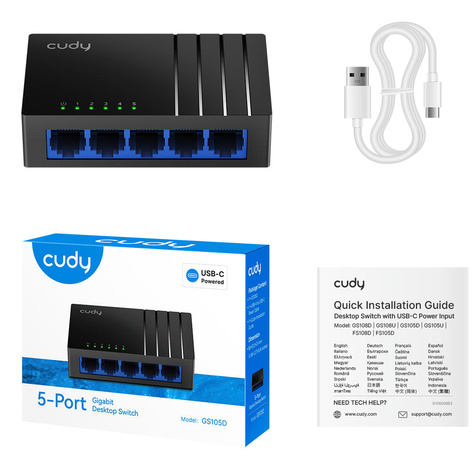 Cudy 5 Poort 1Gbit