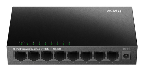 Cudy 8 Poort 1Gbit Metalen behuizing