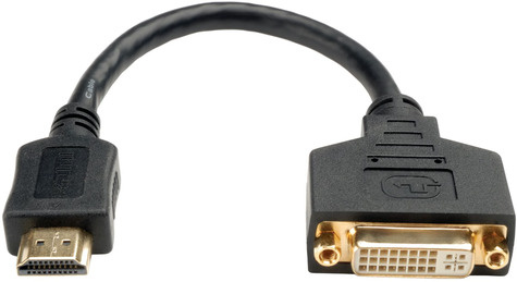 Eaton HDMI to DVI Adapter Video Converter HDMI-M to DVI-D F 8-in. 20.32 cm
