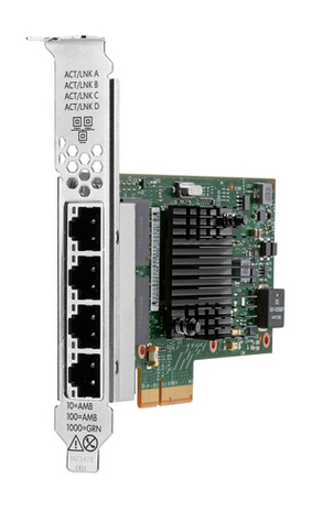 HPE Ethernet 1Gb 4-port BASE-T I350-T4 - Internal - Wired- PCI Express - Ethernet - 1000 Mbit/s