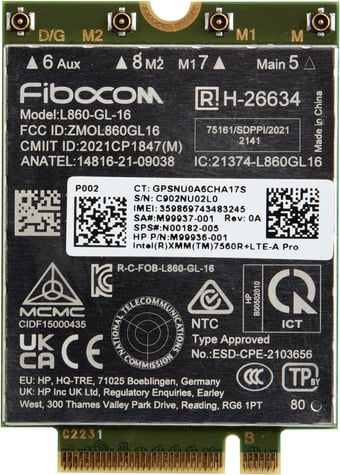 HP XMM 7560 R+ 4G LTE-Advance WWAN