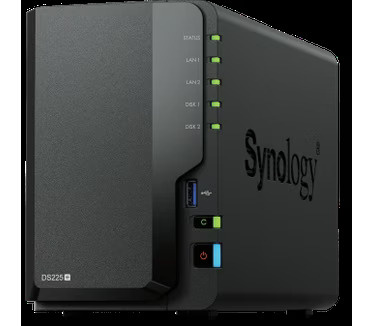 Synology Synology DS225+ 2Bay 8TB NAS met 2x 4TB Synology Plus HDD