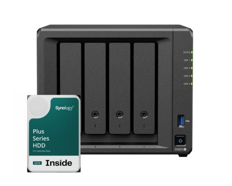 Synology Synology DS925+ 4Bay 16TB NAS met 4x 4TB Synology Plus HDD