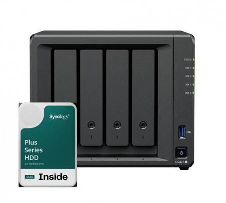 Synology Synology DS425+ 4Bay 64TB NAS met 4x 16TB Synology Plus HDD