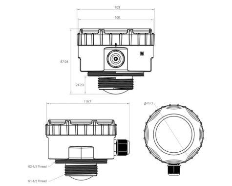 Milesight EM410-UDL LoRaWAN Radar Distance/Level Sensor
