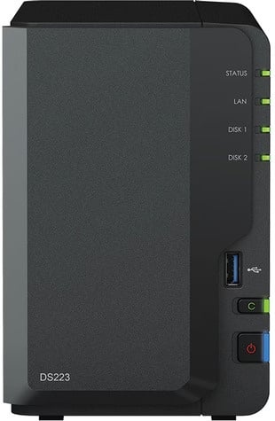 Synology DiskStation DS223, WD Red schijven, 8TB