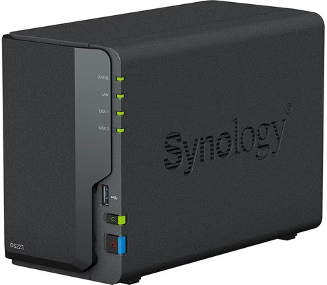 Synology DiskStation DS223, WD Red schijven, 8TB