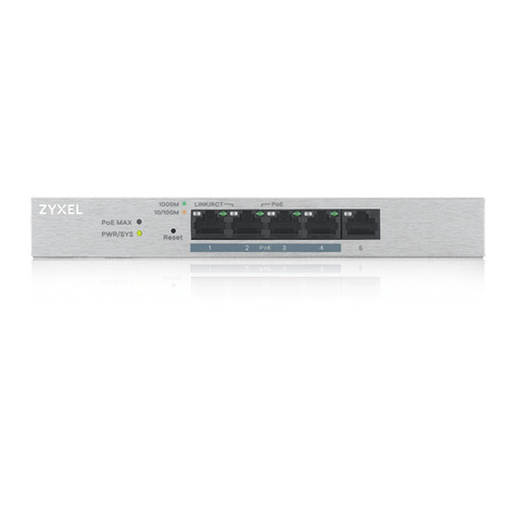 ZyXel GS1200-5HP - 5 Port Gigabit PoE+ webmanaged Switch - 4x PoE - 60 Watt