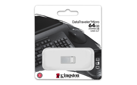 Kingston USB-Stick  64GB Kingston DataTraveler Micro retail