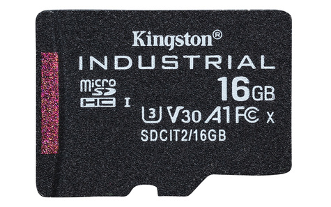 Kingston 16GB microSDHC Industrial C10 A1 pSLC Card Single Pack w/o Adapter