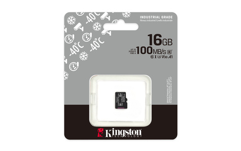 Kingston 16GB microSDHC Industrial C10 A1 pSLC Card Single Pack w/o Adapter