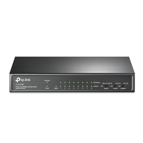 TP-Link TL-SF1009P 9-Port 10/100Mbps 8x PoE+ (65W) Switch