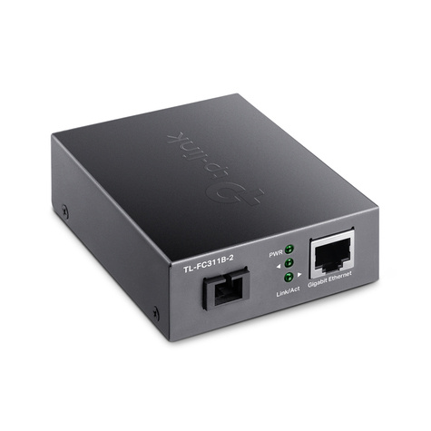 TP-Link 10/100/1000 Mbps RJ45 to 1000 Mbps Single-mode SC  WDM Bi-Directional Fiber Converter