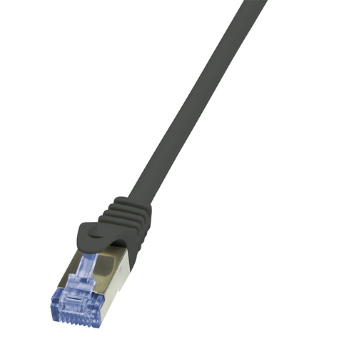 LogiLink RJ45 10.00m Zwart Cat6A S/FTP