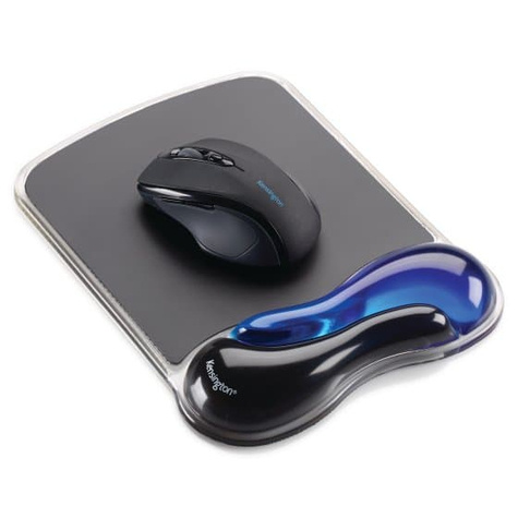 Kensington Duo Gel Mouse Pad Wrist Rest Blue
