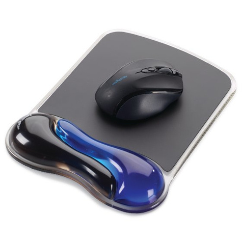 Kensington Duo Gel Mouse Pad Wrist Rest Blue