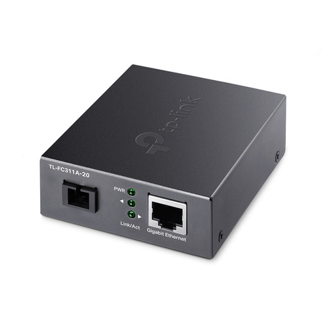 TP-Link 10/100/1000 Mbps RJ45 to 1000 Mbps Single-mode SC  WDM Bi-Directional Fiber Converter