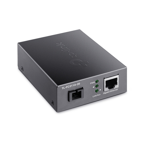 TP-Link 10/100/1000 Mbps RJ45 to 1000 Mbps Single-mode SC  WDM Bi-Directional Fiber Converter