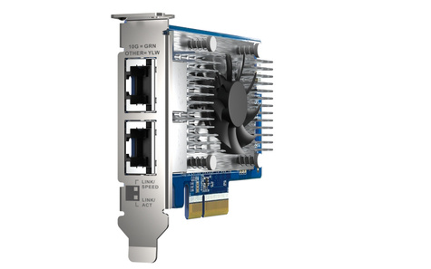 QNAP QXG-10G2T-X710 Netwerkadapter-PCIe 10 GBE RJ45 x2