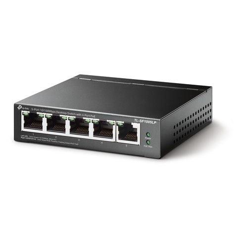 TP-Link TL-SF1005LP switch - 5-poorten (waarvan 4PoE+)