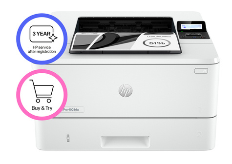 HP L HP LaserJet Pro 4002dw S/W-Laserprinter 40ppm. A4 LAN WLAN Duplex