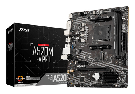 MSI A520M-A PRO - motherboard - micro ATX - Socket AM4 - AMD A520