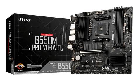 MSI AM4 B550M PRO-VDH WIFI - DDR4/2xM.2/DP/HDMI/VGA/ÂµATX