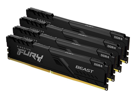 Kingston DDR4 128GB PC 3600 CL18 Kingston KIT (4x32GB) FURY Beast Bl Kit