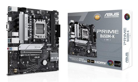 Asus PRIME B650M-K                    (AMD,AM5,DDR5,mATX)